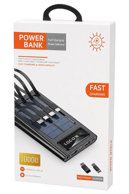 10,000 Mah Solar Power Bank 4 In 1 MW911