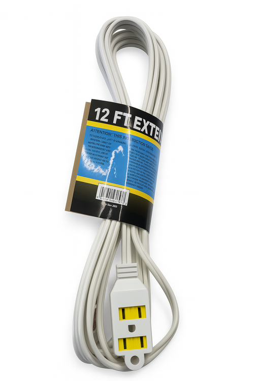 12FT Electrical Outlet Extension Cord MAP12