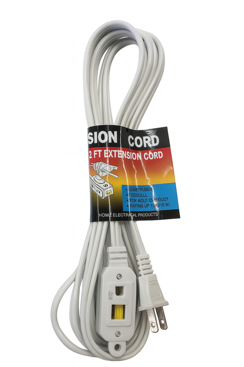 12FT Electrical Outlet Extension Cord MAP12