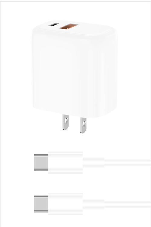 18W PD USB Wall Plug Combo With Type-C To C Cable MW8183