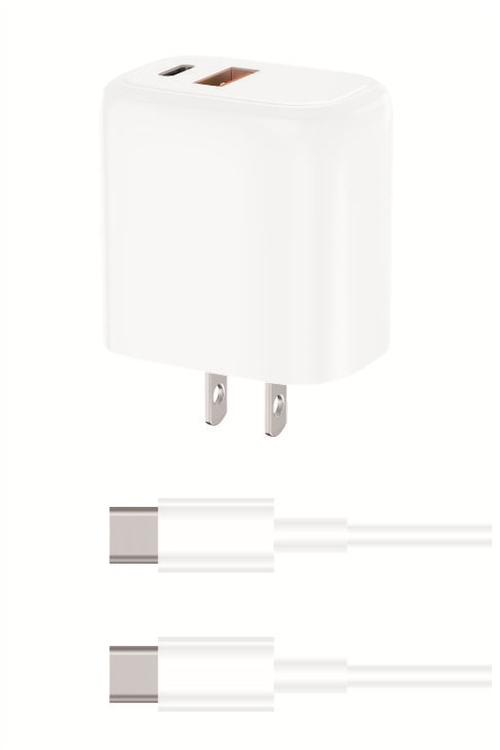 18W PD USB Wall Plug Combo With Type-C To C Cable MW8183