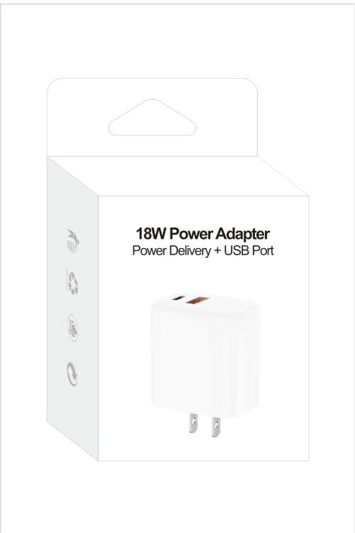 18W PD Wall Charger With USB Port MW8185 WHITE