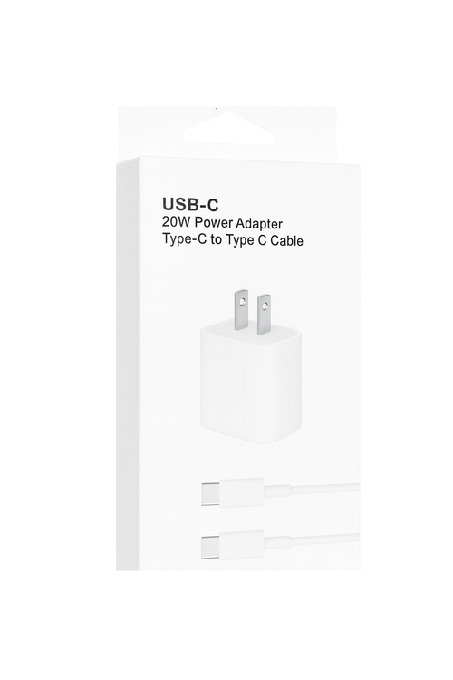 20W PD Combo with Type-C to Type-C Cable and PD Wall Charger MW828