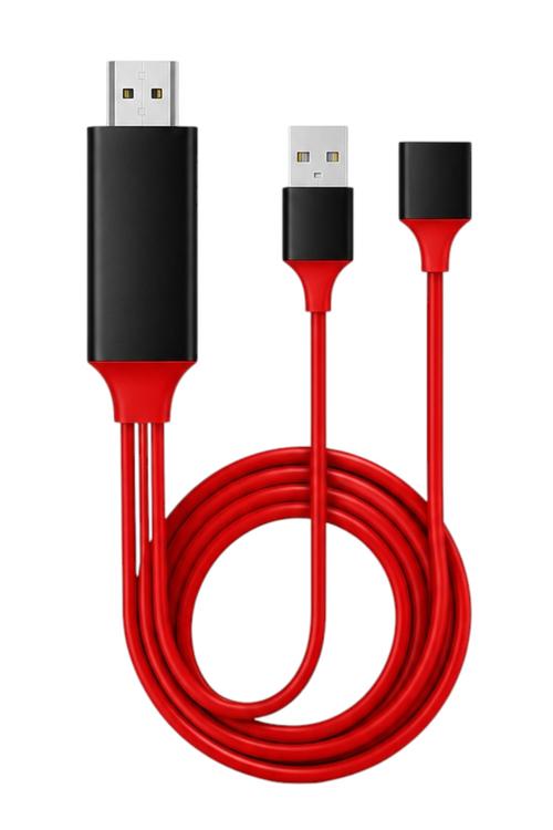 3-in-1 Phone to HDMI HDTV Cable, 8 Pin, USB-C and Micro USB Compatible MW932