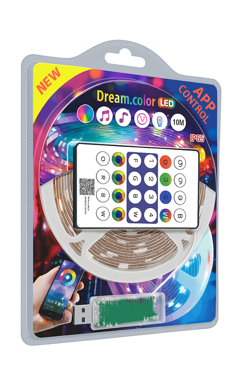 30FT Rainbow Light Strip with APP and Remote Control MW880