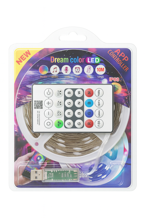 30FT Rainbow Light Strip with APP and Remote Control MW880