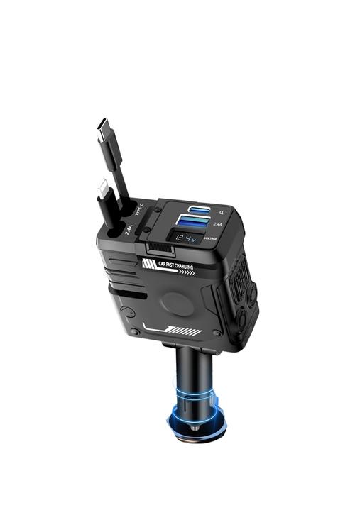 4 In 1 Retractable Wireless FM Transmitter RC4N1