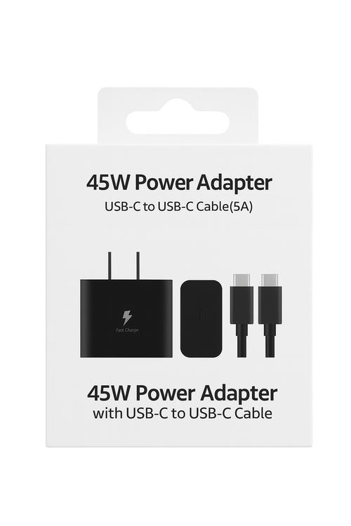 45W PD Combo Type C To Type C MW838 Black