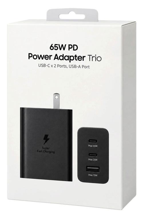 65W Fast Charging PD Trio Wall Charger Black MW881
