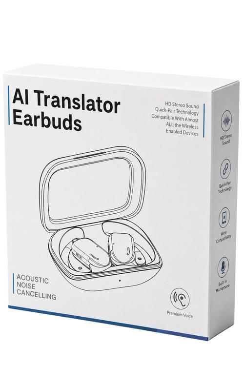 AI Translator Wireless Earbuds with Acoustic Noise Cancelling X004JMWZGX