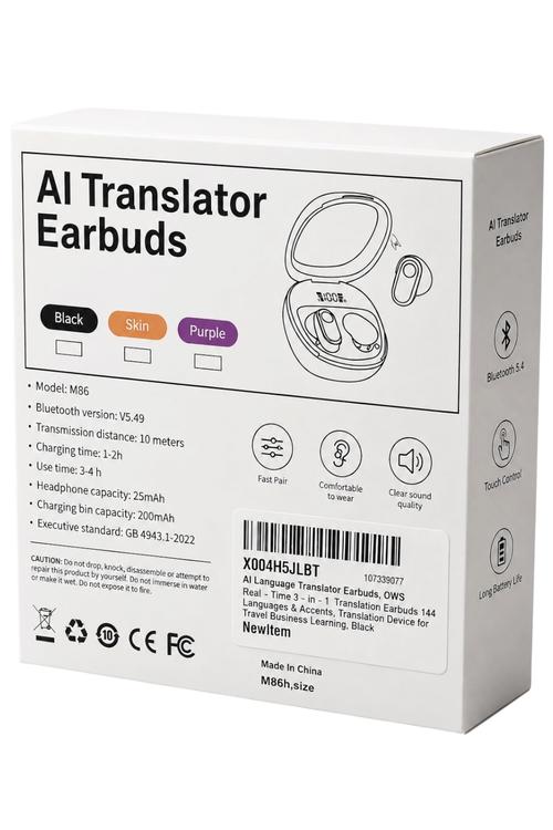 AI Translator Wireless Earbuds with Bluetooth 5.4 M86