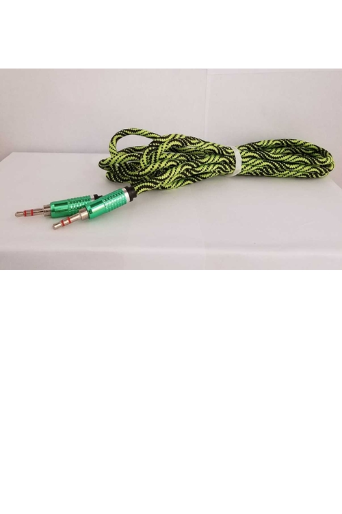 10FT Wholesale Fabric Aux Cable - MW619