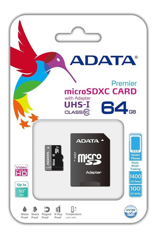 Adata 64GB SD Card AUSDX64GUICL