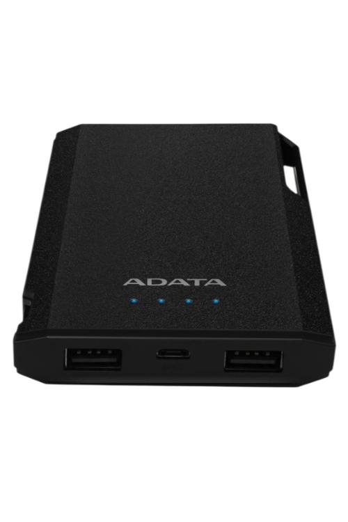 Adata Ultra-Slim 10,000mAh Dual USB Portable Charger Black AS10000CBK