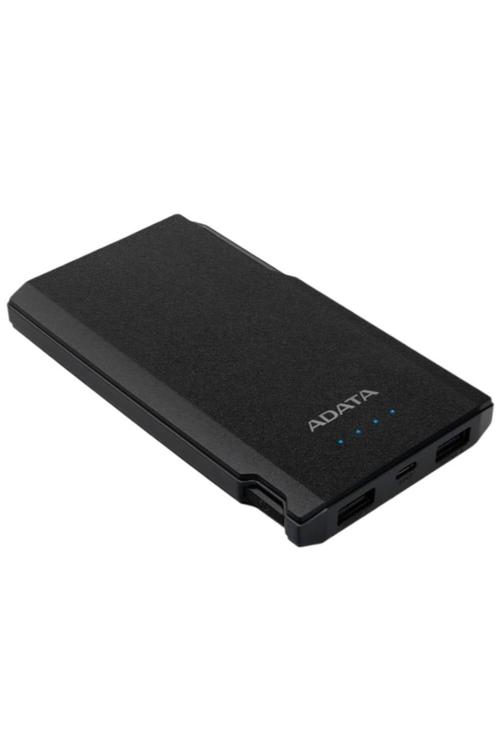 Adata Ultra-Slim 10,000mAh Dual USB Portable Charger Black AS10000CBK