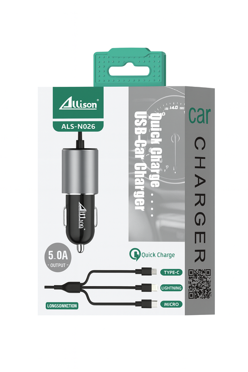 Allison 3 In 1 Car Charger ALSN026
