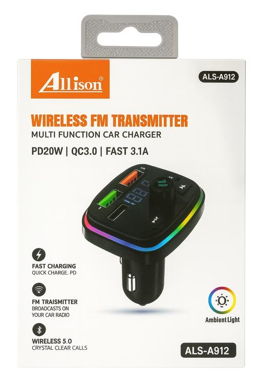 Allison Bluetooth FM Transmitter With PD Function ALSA912