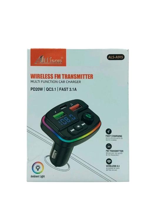 Allison Bluetooth FM Transmitter With PD Function ALSA915