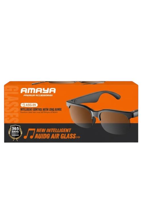 Amaya Premium Intelligent Audio Air Glasses with Long Range Black ASG09