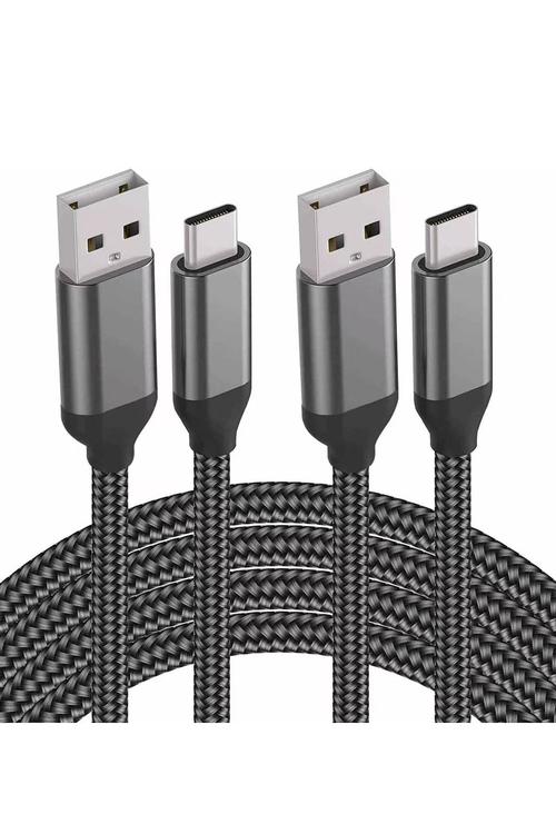 Amazon Durcord USB C Cable 2 Pack 10ft Compatible Silver X003R7Z92N