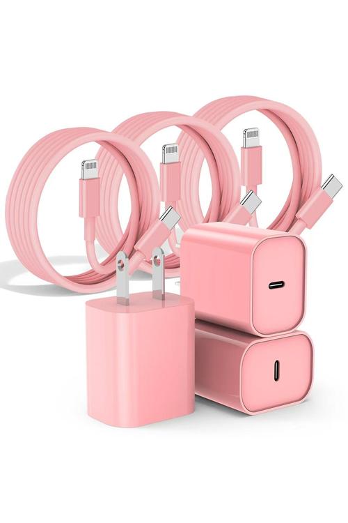 Amazon Iphone Fast Charger 3 Pack Pink X003TJW8SR