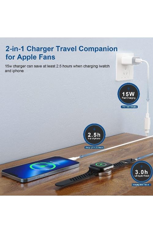 Amazon MfI Certified Apple Watch Charger USB C With Charger Series 7/6/SE/6/5/4/3/2/1 X003RQ56L