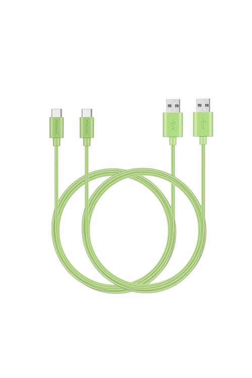 Amazon USB Type C Cable 2 Pack 6FT Android Phone Pad Laptop Green X003G2DP3J