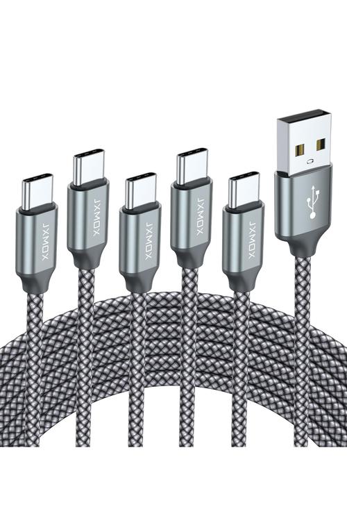 Amazon USB Type C Cable 5 Pack Gray X0040U7B2H