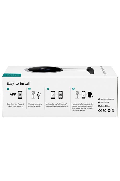 Amiccom HD Indoor WiFi Security Camera, 1080P Smart Home IP Camera with Night Vision C4