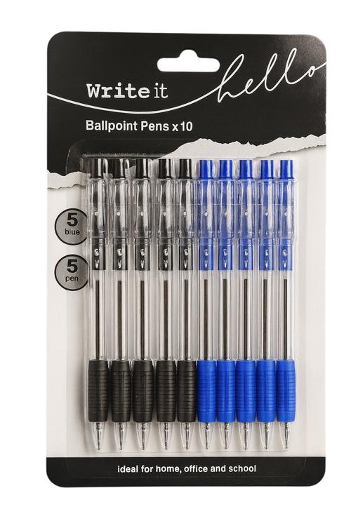 Ballpoint Pens 10PK Write It Hello