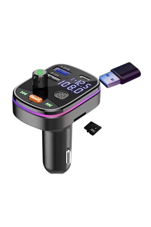 Bluetooth Car FM Transmitter with PD 20W Fast Charging Q10