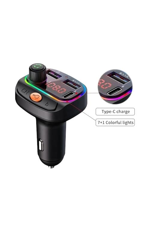 Bluetooth Car FM Transmitter with PD Fast Charging C15