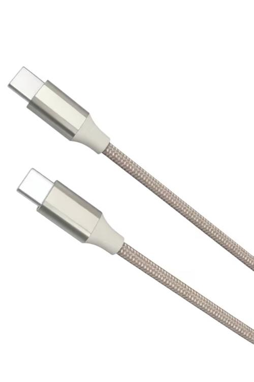 Bulk Jar 50 Pack 3FT Type-C to Type-C Charging Cable Braided