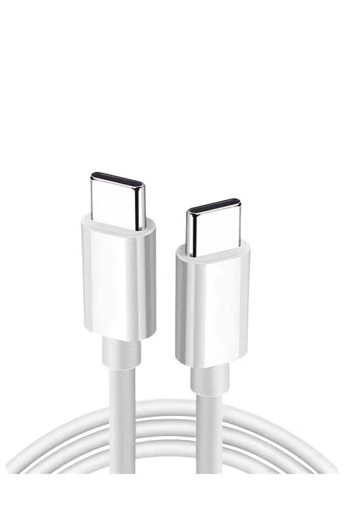 Bulk Jar 50 Pack Type-C to Type-C Charging Cable White