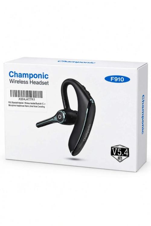 Championic Hands-Free Bluetooth Headset with Noise-Cancelling Microphone F910