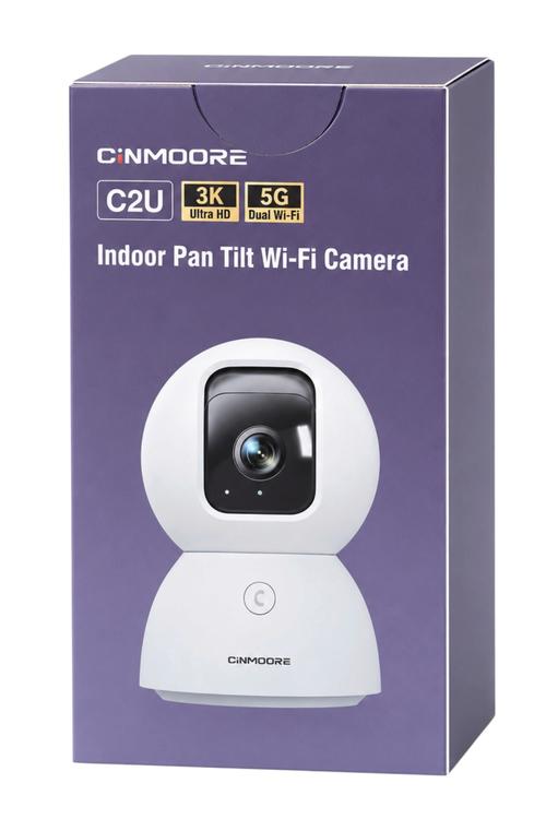 Cinmoore 3K Pan-Tilt Indoor Security Camera C2U