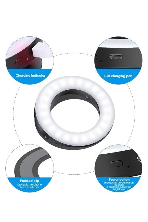 Clip-On Selfie Ring Light XJ19