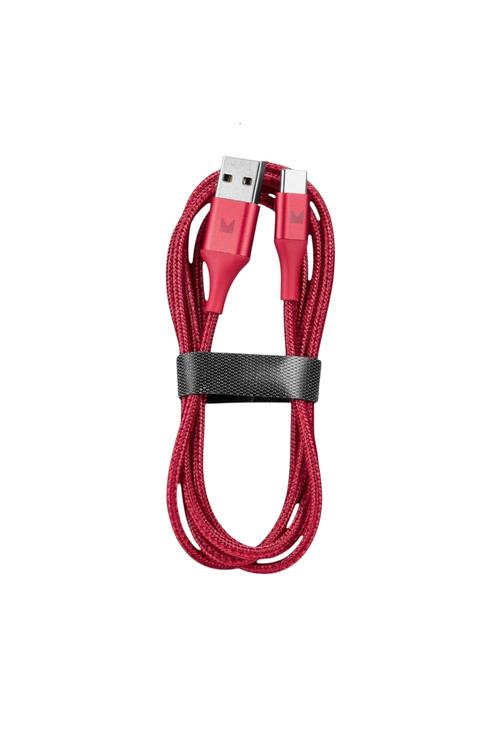 DATA-MODAL Charge Sync Cable USB-A to USB-C 4FT RED