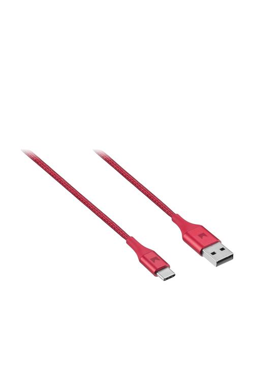 DATA-MODAL Charge and Sync Cable USB-A to USB-C 10FT RED