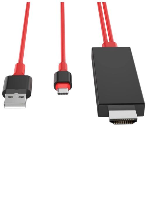 Daguaika 4K USB-C to HDTV Cable, Screen Mirroring Adapter for USB-C Devices MW865