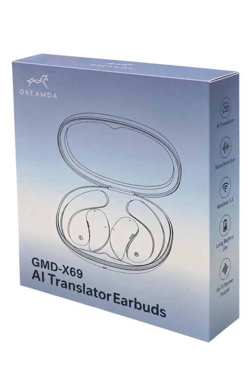 Dreamda AI Translator Earbuds, Hi-Fi Stereo Wireless Headphones GMDX69