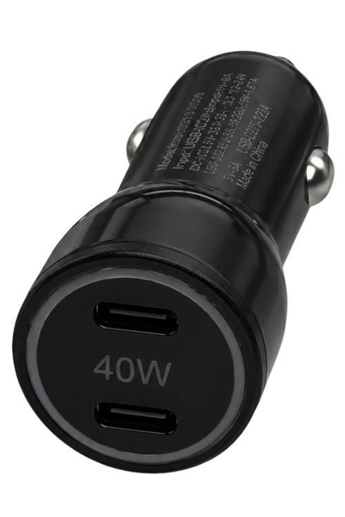 Dual PD 40W Car Charger Black MW929