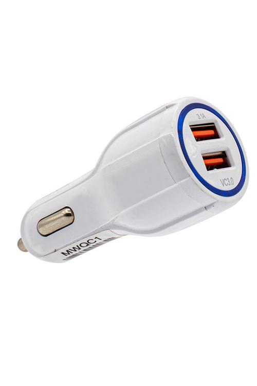 2 Port Usb Wholesale Car Charger Qualcomm Quick Charge 3.0 - MWQCCC