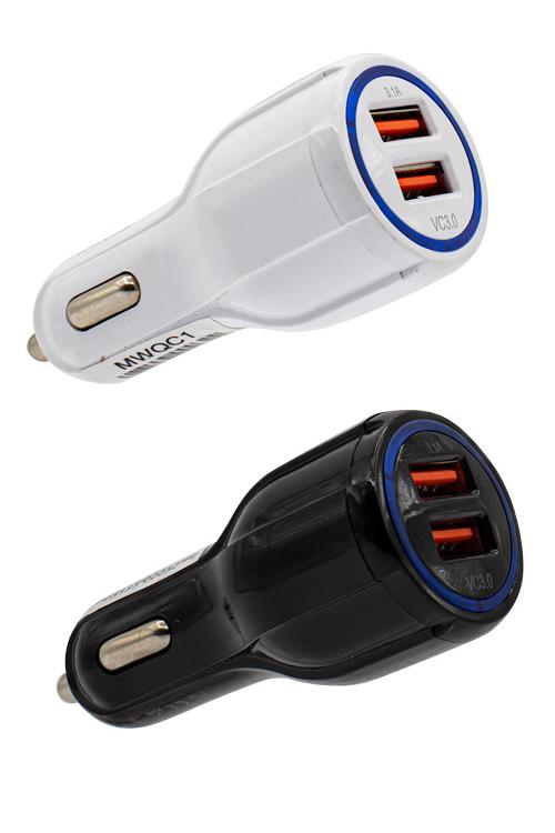 2 Port Usb Wholesale Car Charger Qualcomm Quick Charge 3.0 - MWQCCC