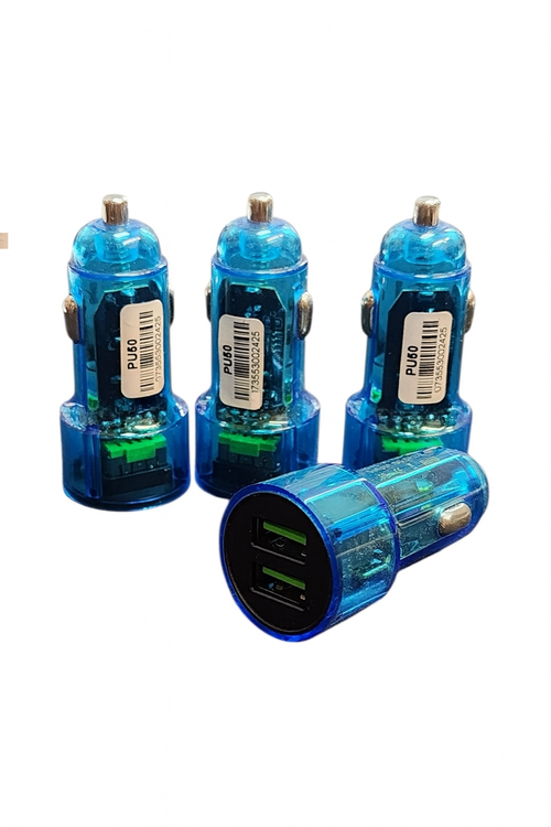 Dual USB Chromo Car Charger PU50