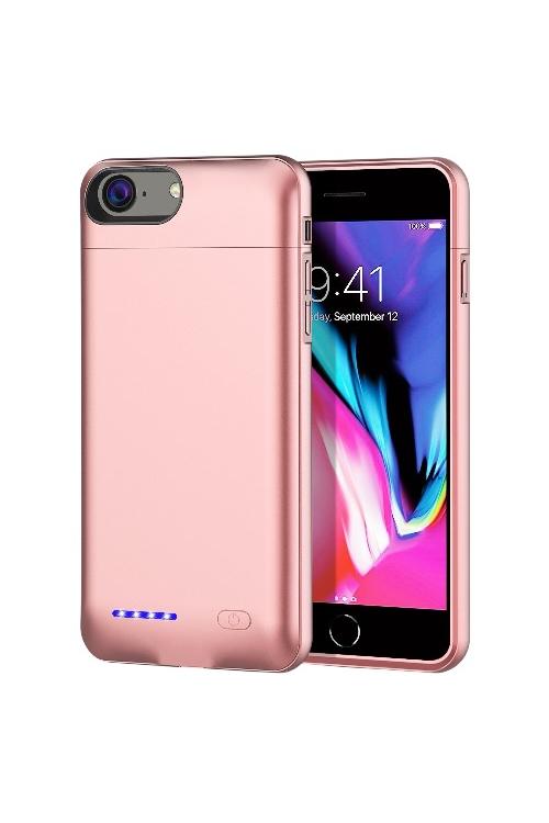 ESOULK Magnetic Battery Case 4200mAh Extra Battery Charger Cover for iPhone 6/6S/7/8 Rose Gold EP11P