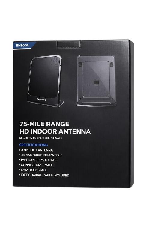 Ematic 75 Mile Range HD Indoor Antenna EM500S