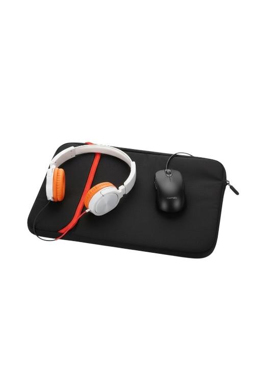 Ematic Laptop Kit Headphones Mouse and Neoprene Sleeve ELKFR3104