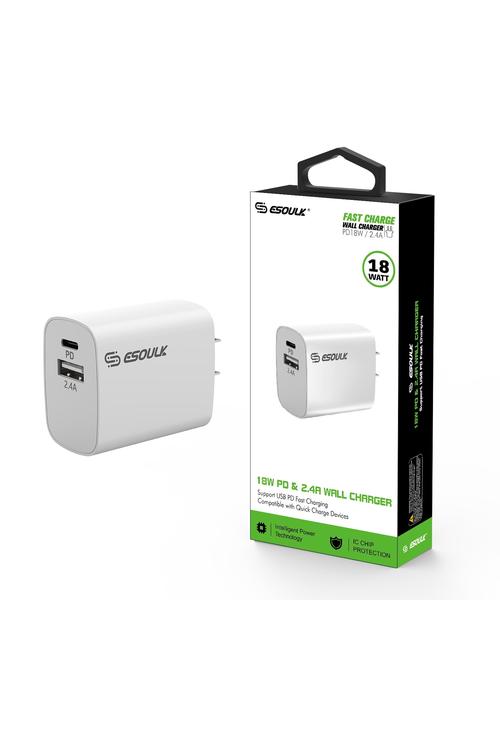 Esoulk 18W PD USB Wall Adapter Wholesale-EA12P