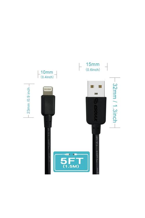 Esoulk 5FT Iphone Cable-EC30P-IP